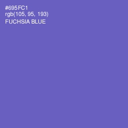 #695FC1 - Fuchsia Blue Color Image